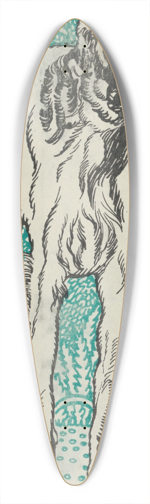 Moriz Jung - Greyhound 39.3 inch art pintail longboard deck