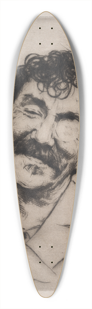 Mortimer Menpes - James MacNeill Whistler 4 39.3 inch art pintail longboard deck
