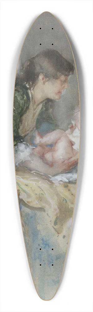 Mos Bianchi - Maternity 39.3 inch art pintail longboard deck