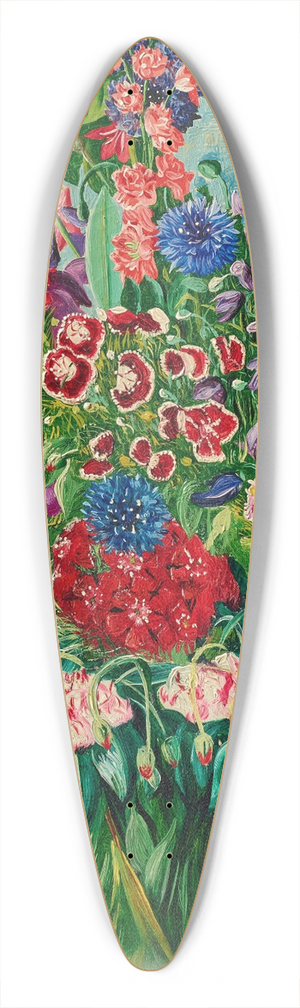 Mose Kisling - Fleurs 39.3 inch art pintail longboard deck