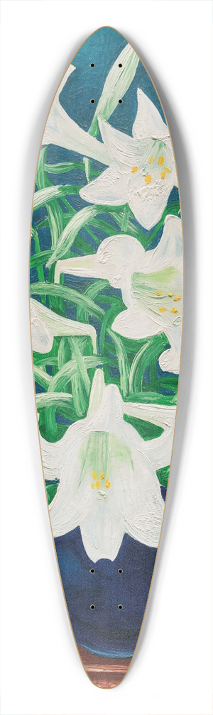 Mose Kisling - Vase de lys 39.3 inch art pintail longboard deck