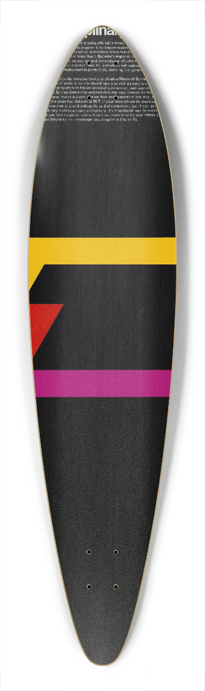 Nancy C. Pokross - Masters degree in interdisciplinary science 39.3 inch art pintail longboard deck