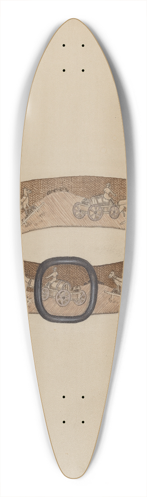 Nancy Crimi - Belt 39.3 inch art pintail longboard deck