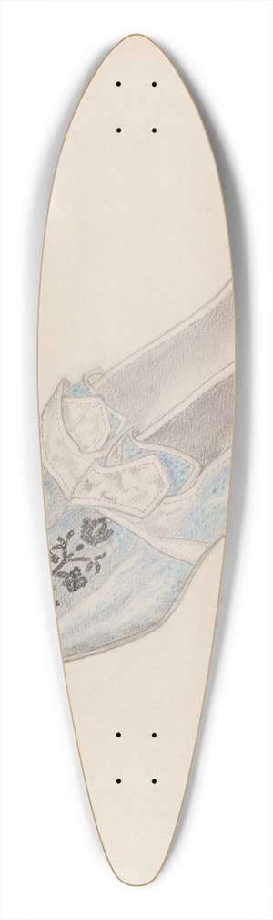 Nancy Crimi - Shoes 39.3 inch art pintail longboard deck