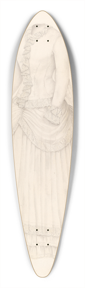 Nancy Crimi - Wedding Dress 39.3 inch art pintail longboard deck