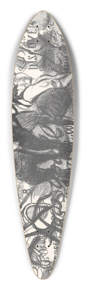 Nan Lurie - Promised land 39.3 inch art pintail longboard deck