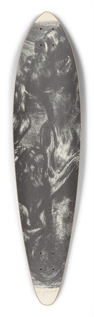 Nan Lurie - Sand Yard 39.3 inch art pintail longboard deck
