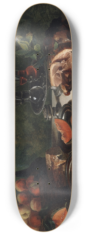 Alexandre Franois Desportes - Breakfast Piece with Ham 8.25 inch art skate deck