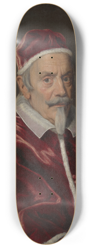 Giovanni Battista Gaulli - Pope Clement X (15901676) 8.25 inch art skate deck