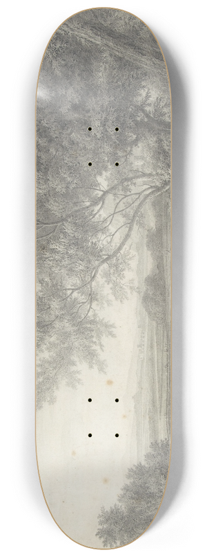Giovanni Battista Lusieri - Classical Landscape with Herdsmen in the Foreground 8.25 inch art skate deck Giovanni Battista Lusieri - Classical Landscape with Herdsmen in the Foreground 8.25 inch art skate deck