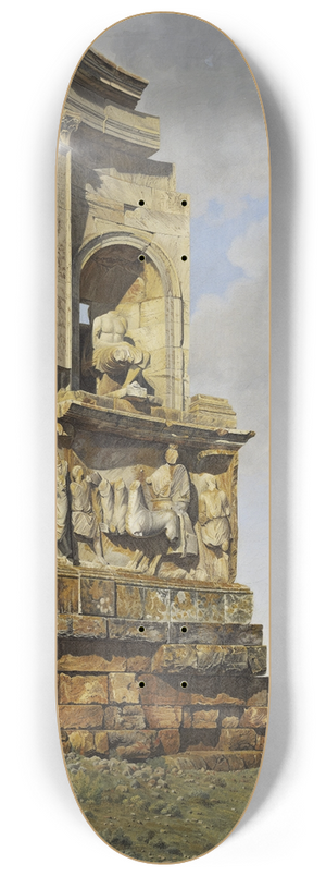 Giovanni Battista Lusieri - The Monument to Philopappos, Athens 8.25 inch art skate deck Giovanni Battista Lusieri - The Monument to Philopappos, Athens 8.25 inch art skate deck