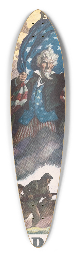 N. C. Wyeth - Buy war bonds 39.3 inch art pintail longboard deck