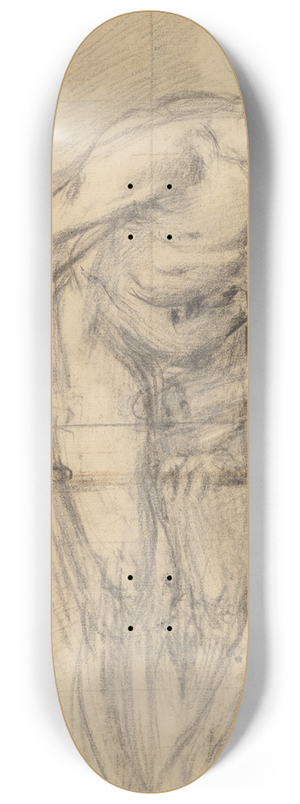 Giovanni Battista Naldini - A Standing Male Nude 8.25 inch art skate deck
