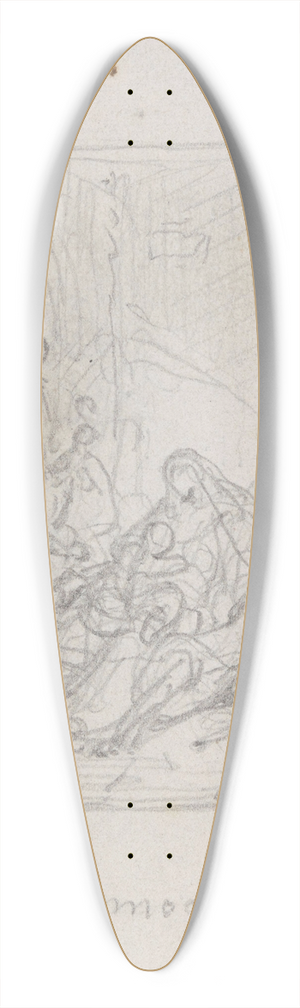 Nicaise De Keyser - Alms 39.3 inch art pintail longboard deck
