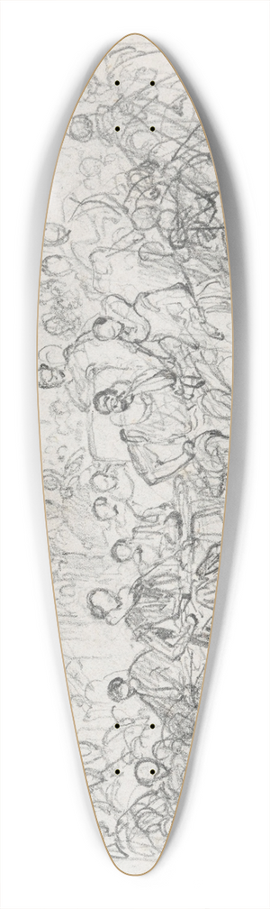 Nicaise De Keyser - Archdukes Albert and Isabella Attend a Lesson by Justus Lipsius 39.3 inch art pintail longboard deck