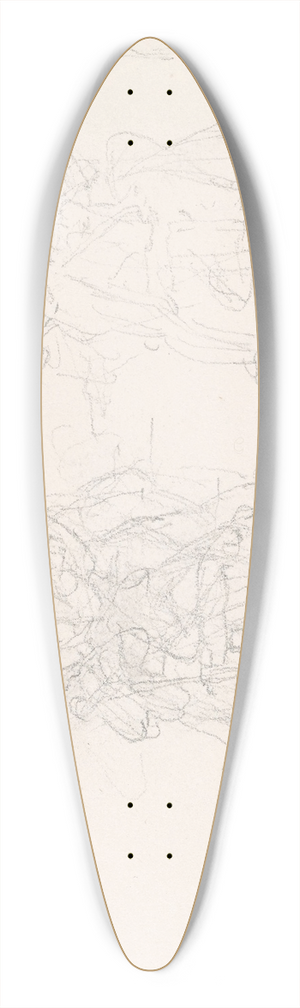 Nicaise De Keyser - Attitudes 39.3 inch art pintail longboard deck