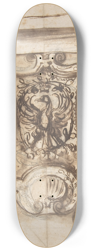 Giovanni Battista Naldini - Design for the End Pier of a Table 8.25 inch art skate deck
