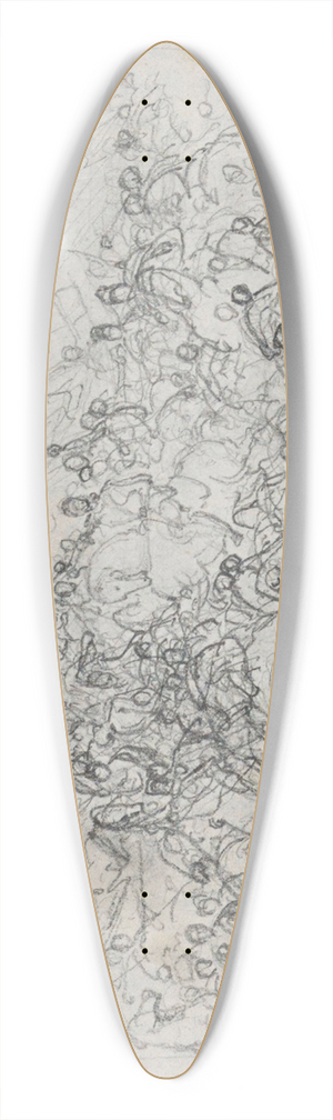 Nicaise De Keyser - Battle Scene 39.3 inch art pintail longboard deck