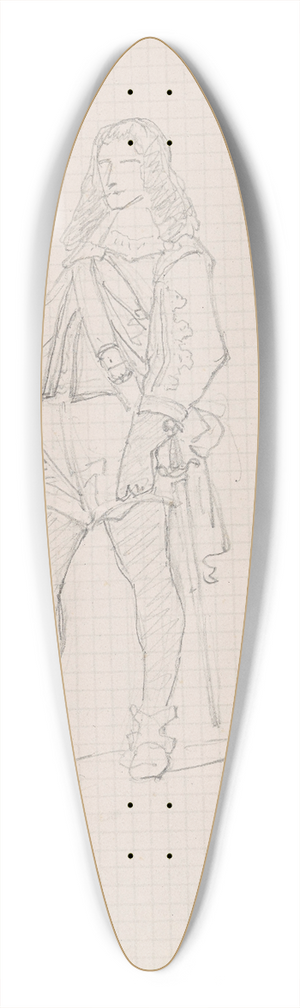Nicaise De Keyser - Costume Study 39.3 inch art pintail longboard deck