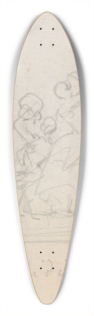 Nicaise De Keyser - Dancing Figures 39.3 inch art pintail longboard deck