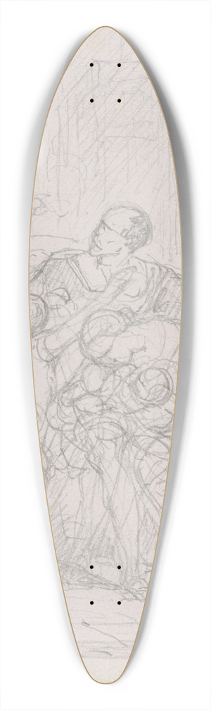 Nicaise De Keyser - Huguenots 39.3 inch art pintail longboard deck