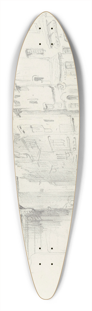 Nicaise De Keyser - In Edinburgh 39.3 inch art pintail longboard deck