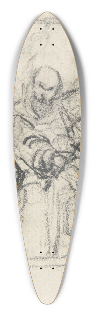 Nicaise De Keyser - Peter the Hermit 39.3 inch art pintail longboard deck
