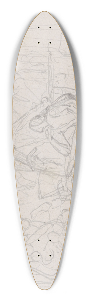 Nicaise De Keyser - The Painter Raphael 39.3 inch art pintail longboard deck