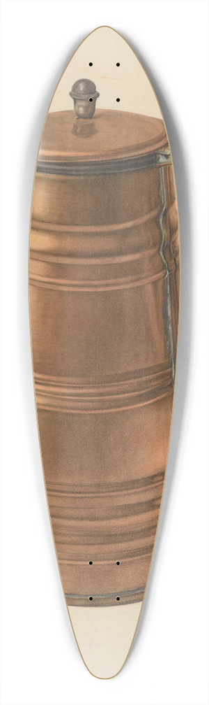 Nicholas Acampora - Coffee Pot 39.3 inch art pintail longboard deck