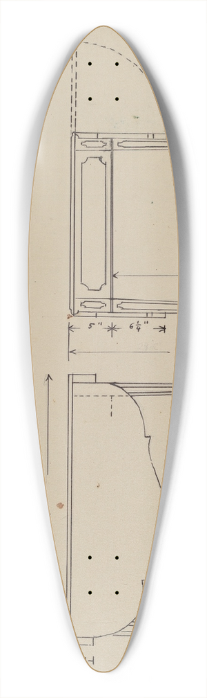 Nicholas Acampora - Table 39.3 inch art pintail longboard deck