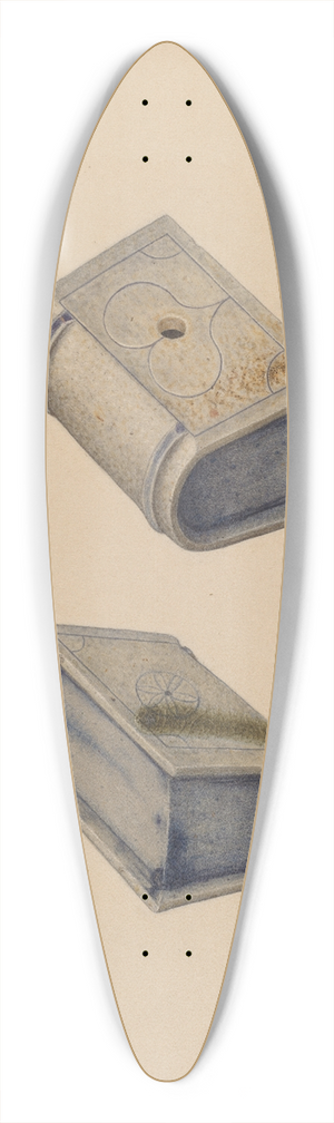 Nicholas Amantea - Inkwell 39.3 inch art pintail longboard deck