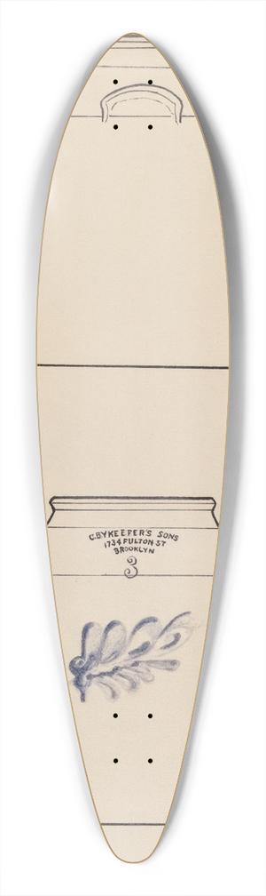 Nicholas Amantea - Jar 39.3 inch art pintail longboard deck