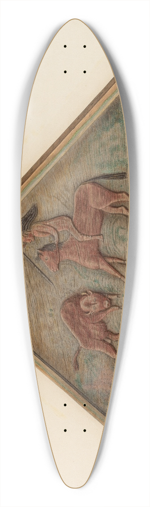 Nicholas Amantea - Over Door Panel 39.3 inch art pintail longboard deck