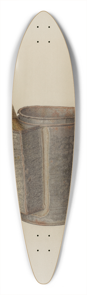 Nicholas Amantea - Shaving Mug 39.3 inch art pintail longboard deck