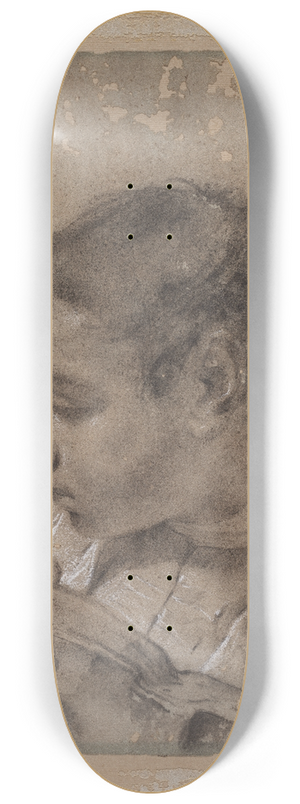 Giovanni Battista Piazzetta - Head of a Young Man in Profile with a Book 8.25 inch art skate deck
