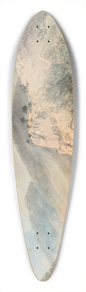 Nicholas Chevalier - Taieri River, Otago 39.3 inch art pintail longboard deck