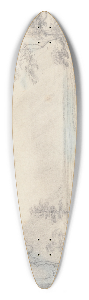 Nicholas Chevalier - Teremakau Valley 39.3 inch art pintail longboard deck