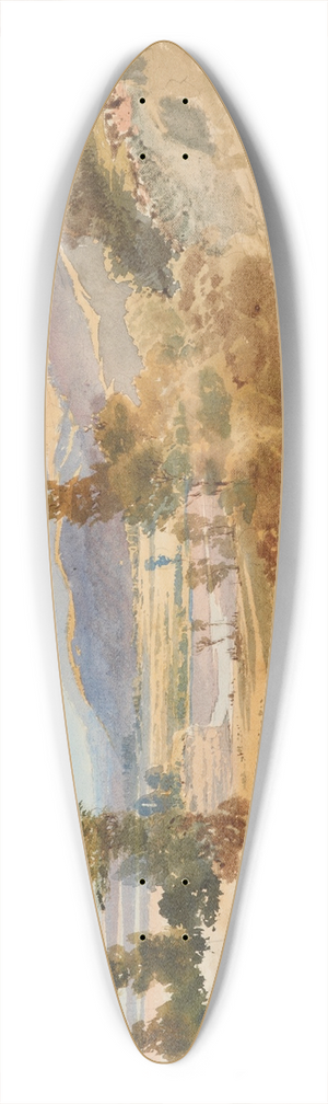 Nicholas Chevalier - Wairarapa Lake 39.3 inch art pintail longboard deck