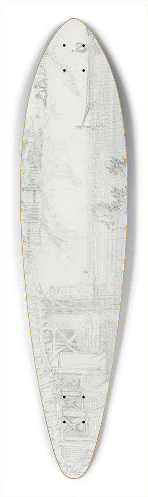 Nicholas Chevalier - Whangaehu 39.3 inch art pintail longboard deck