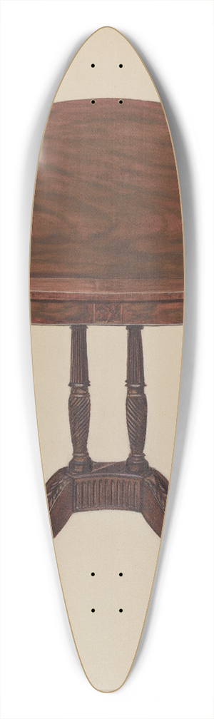 Nicholas Gorid - Table Pedestal 39.3 inch art pintail longboard deck
