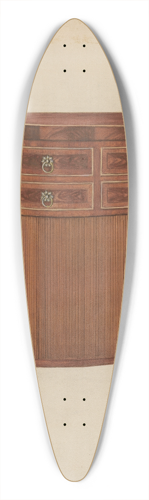 Nicholas Gorid - Washstand 39.3 inch art pintail longboard deck