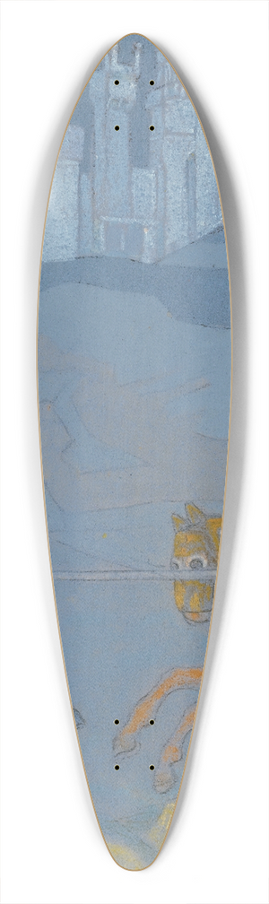 Nicholas Roerich - The Duel 39.3 inch art pintail longboard deck