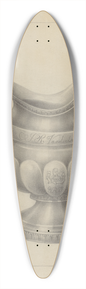 Nicholas Zupa - Silver Creamer 39.3 inch art pintail longboard deck