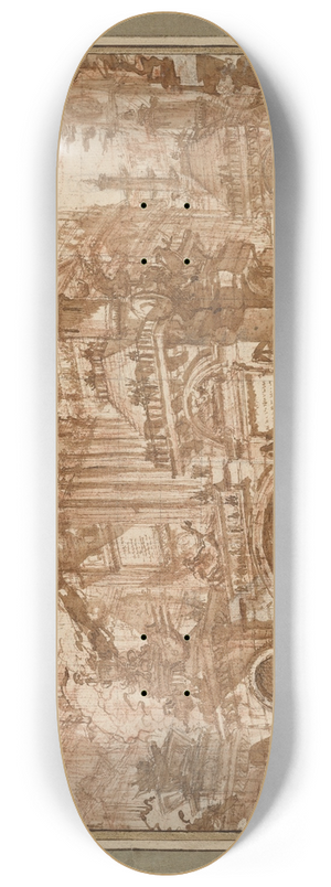 Giovanni Battista Piranesi - An Ancient Port 8.25 inch art skate deck