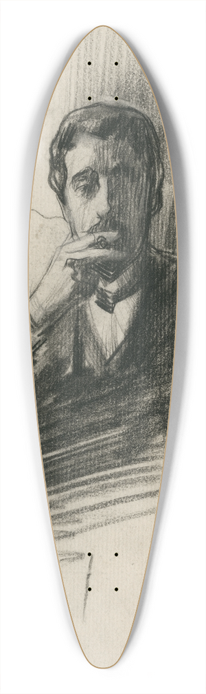 Nicolaas van der Waay - G. Overman, schilder 39.3 inch art pintail longboard deck