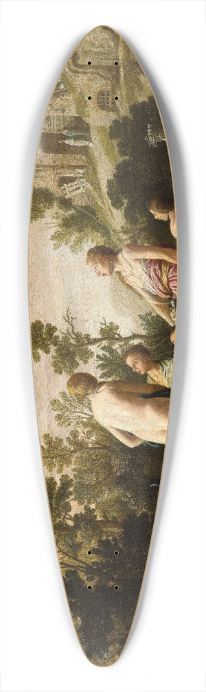 Nicolaes Moeyaert - Mercury and Herse 39.3 inch art pintail longboard deck
