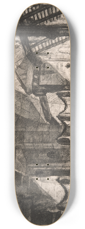 Giovanni Battista Piranesi - The Sawhorse 8.25 inch art skate deck