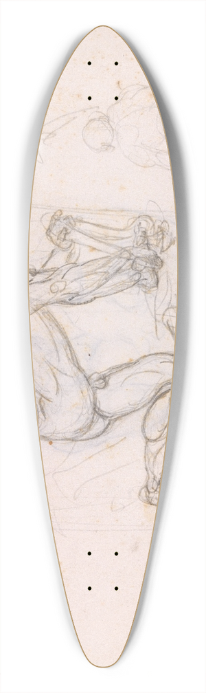 Nicolai Abildgaard - Studie til Den srede Filoktet, samt et par andre studier af ngne mandsfigurer 39.3 inch art pintail longboard deck