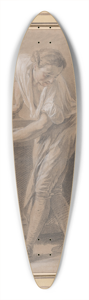 Nicolas Bernard Lpici - A Carpenter 39.3 inch art pintail longboard deck