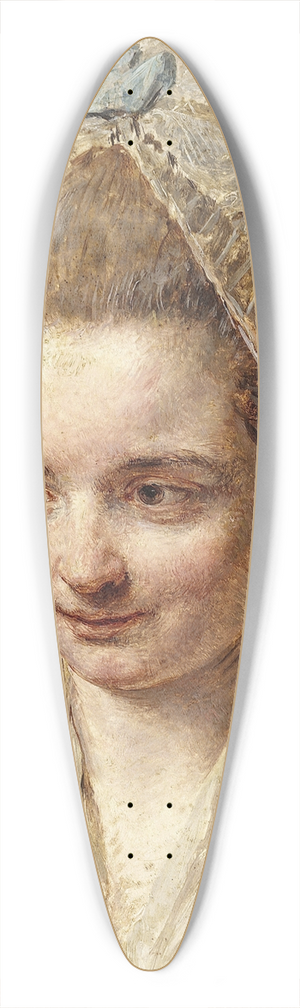 Nicolas Bernard Lpici - La Coiffe blanche 39.3 inch art pintail longboard deck